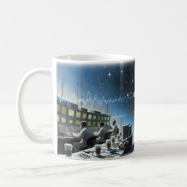 Space Oddity — Raketuppskjutning & Kosmos-mugg Kaffemugg (Vänster)