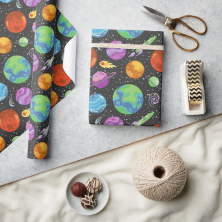 Space Odyssey Wrapping Papper Presentpapper