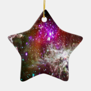 Space - Pacman Nebula Julgransprydnad Keramik