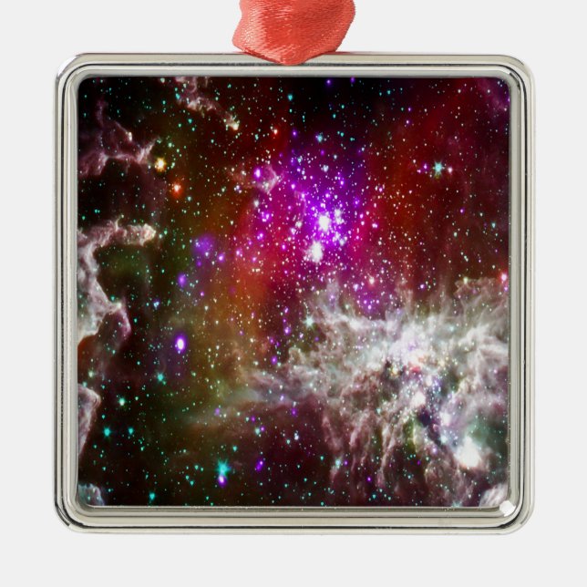Space - Pacman Nebula Julgransprydnad Metall (Framsidan)
