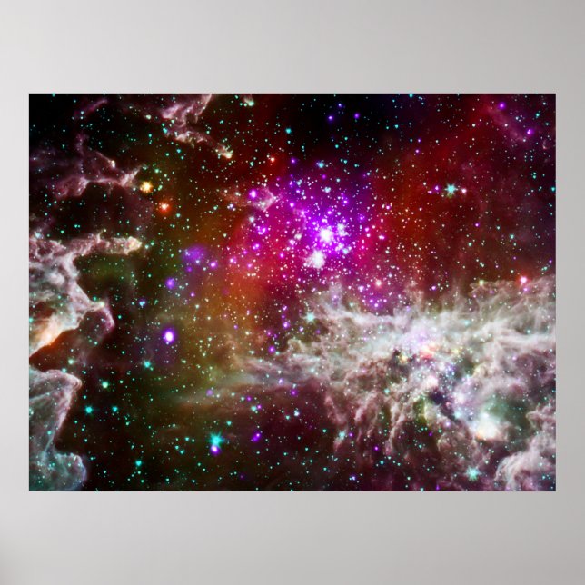 Space - Pacman Nebula Poster (Framsidan)