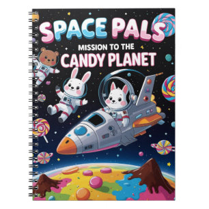 Space Pals: Uppdrag till Candy Planet Animal Anteckningsbok