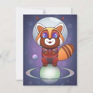 Space Panda Chippy! Vykort