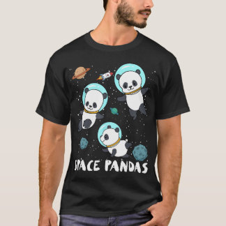 Space Pandas Funny Astronaut Planet Travel Tee