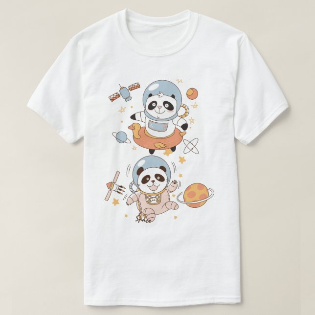 Space Pandas T-Shirt (Design framsida)