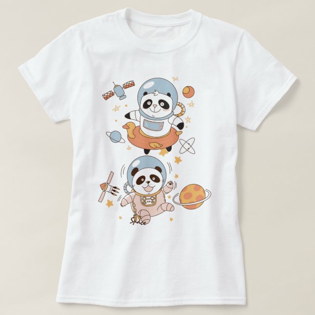 Space Pandas T-Shirt (Design framsida)