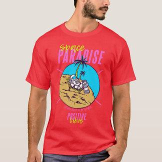 Space Paradise Summer Retro Vibes T Shirt