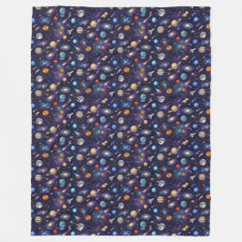 Space Pattern  Fleecefilt