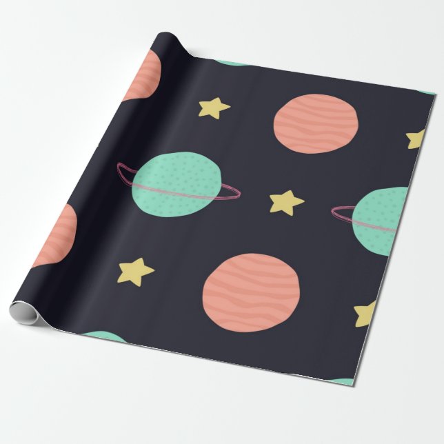 Space pattern presentpapper (Utrullad)