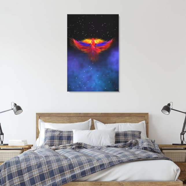 Space Phoenix Nebula Canvastryck (Insitu (sovrum))