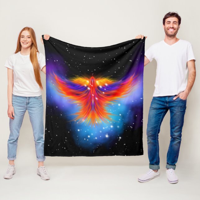 Space Phoenix Nebula Fleecefilt (På plats)