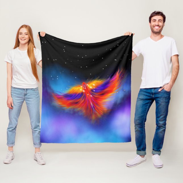 Space Phoenix Nebula Fleecefilt (På plats)