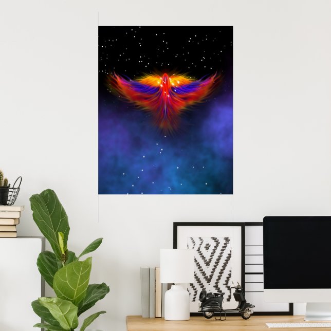 Space Phoenix Nebula Poster (Hemmakontoret)