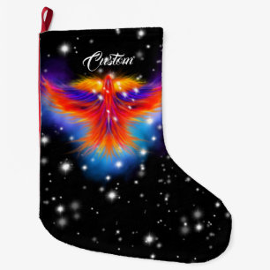 Space Phoenix Nebula Stor Julstrumpa