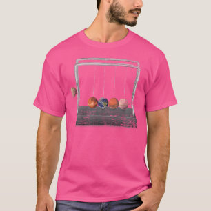 Space Physics Teacher Funny Gift Pendulum Planets T Shirt