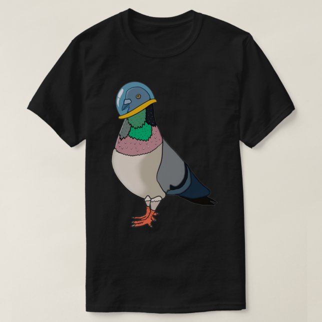 Space Pigeon 1 T Shirt (Design framsida)