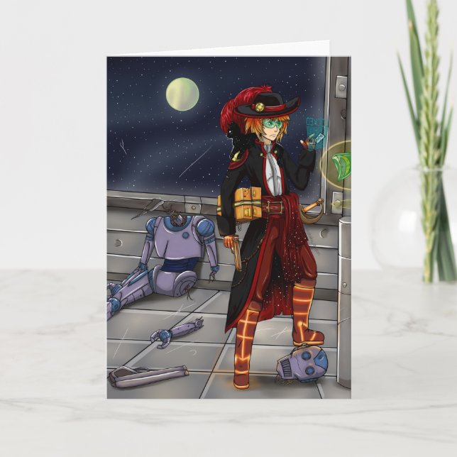 Space Pirat Kort (Framsida)