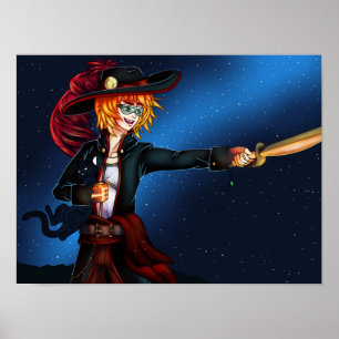 Space Pirat och Space Cat Poster