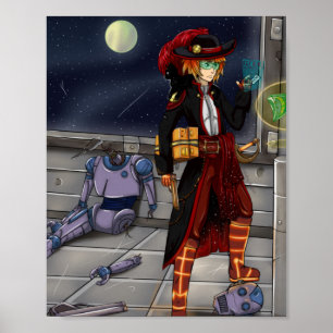 Space Pirat Poster