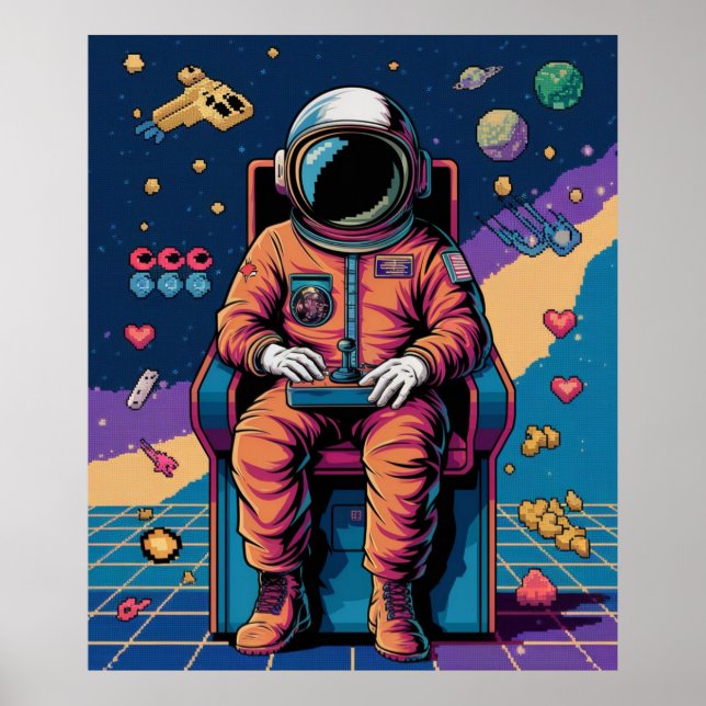 Space & Pixels Forever Poster (Framsidan)