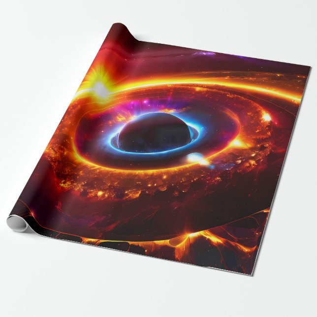 Space - Planets - stars - Milky Way galaxy Presentpapper (Utrullad)