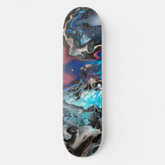 Space pouring mini skateboard bräda 18,5 cm