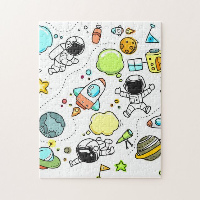 Space Puzzle 252 Biet Jigszawa Puzzle för barn Pussel (Vertikal)