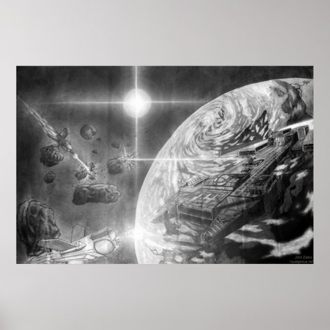 Space Raiders Poster (Framsidan)