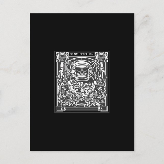 space rebellion vykort (Framsida)