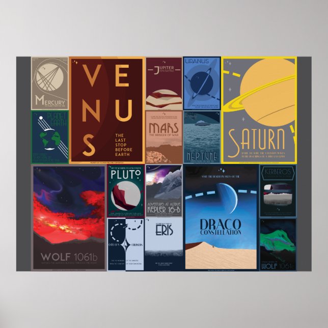 Space Resor affischer Collection (Framsidan)