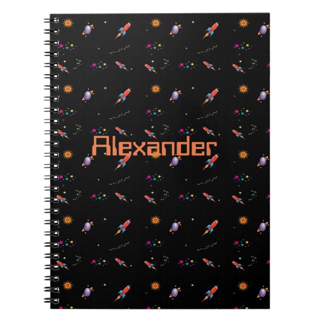 Space Rocket Boys School Personal Anteckningsbok (Framsidan)