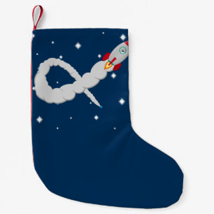 Space Rocket Launch i Space Liten Julstrumpa