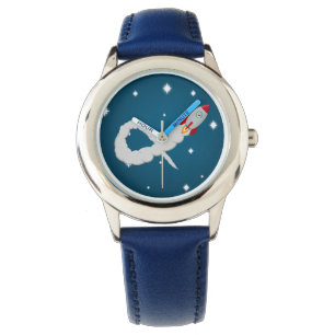 Space Rocket Launch in Space Space Armbandsur