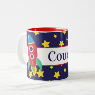 Space Rocket Personlig mugg