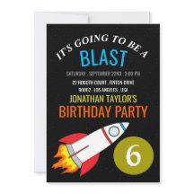 Space Rocket till Måne Barns födelsedag