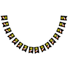 Space Rocket till Måne Barns födelsedag Vimplar