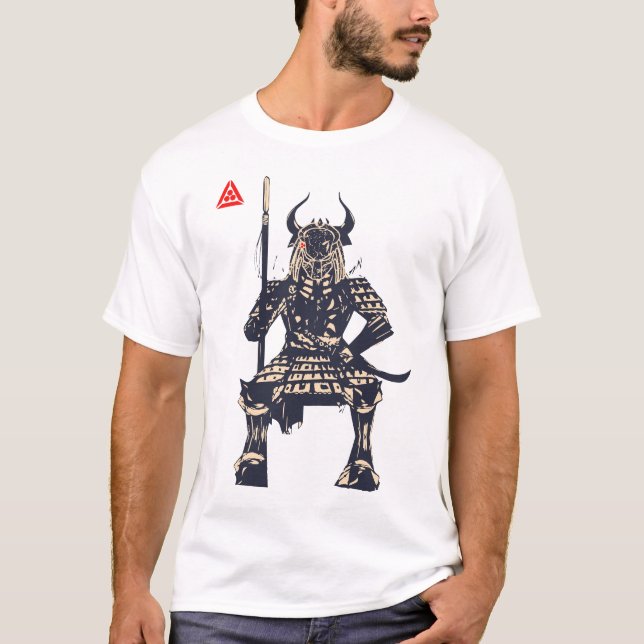 Space Samurai Warrior T Shirt (Framsida)