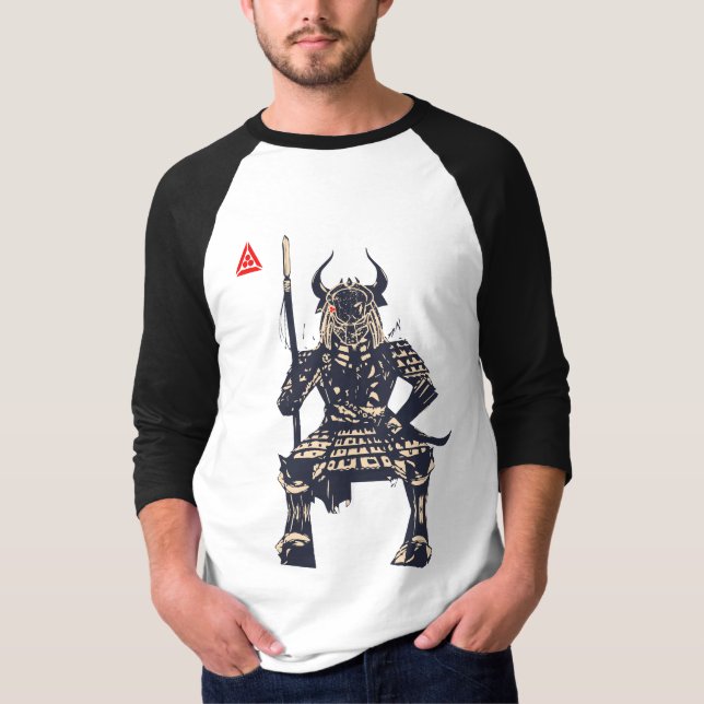 Space Samurai Warrior T Shirt (Framsida)