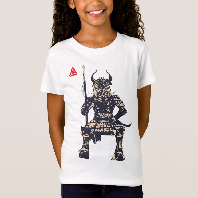 Space Samurai Warrior T Shirt (Framsida)