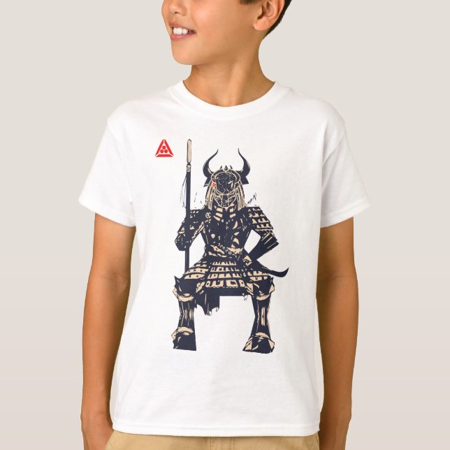 Space Samurai Warrior T Shirt (Framsida)
