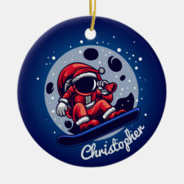 Space Santa Julgransprydnad Keramik