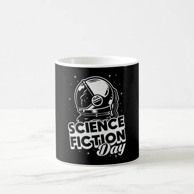 Space Science fiction Day Science Alien Stars Gift Kaffemugg (Center)