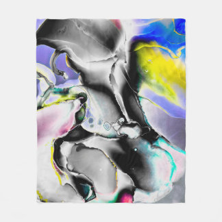 Space. Shiny White Background. Smoke Slate Picture Fleecefilt