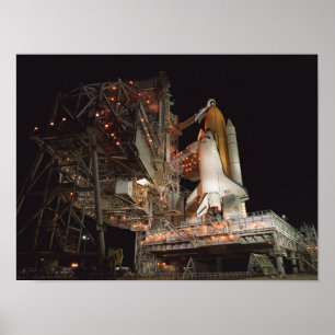 Space Shuttle Atlantis Förbereder för lansering Poster