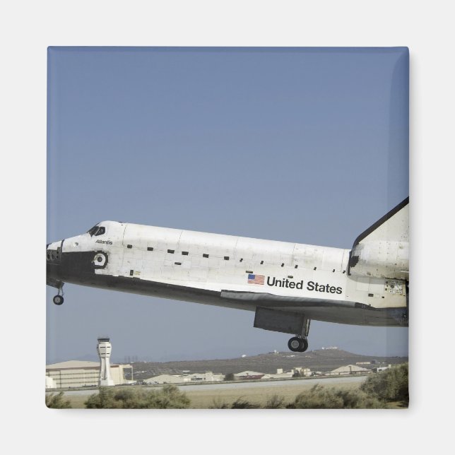 Space Shuttle Atlantis förbereder landning Magnet (Framsidan)