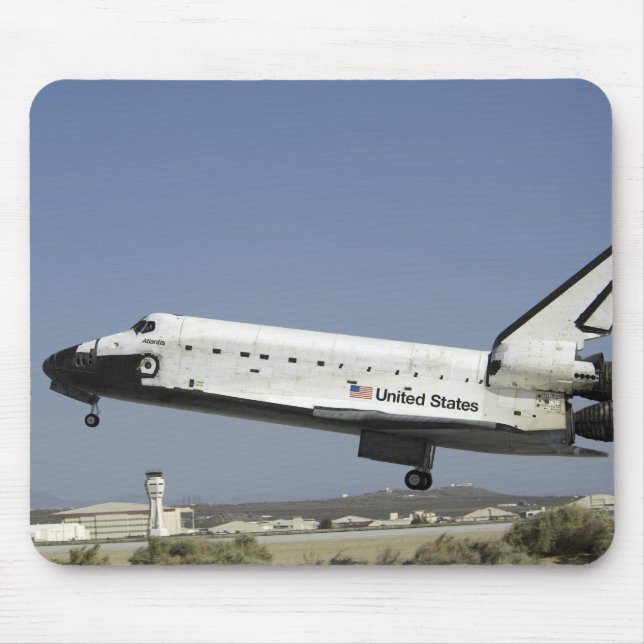Space Shuttle Atlantis förbereder landning Musmatta (Framsidan)