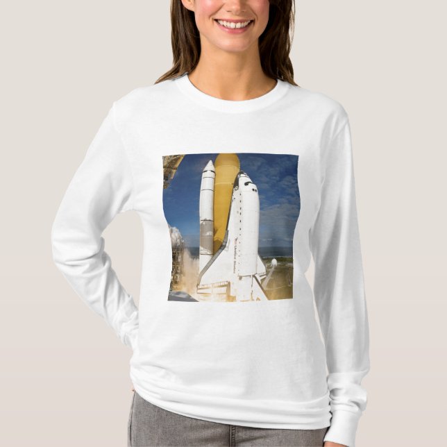 Space Shuttle Atlantis hiss av 12 T Shirt (Framsida)