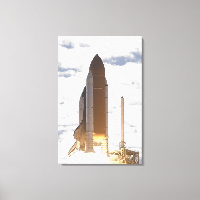 Space Shuttle Atlantis hiss av 14 Canvastryck (Framsida)
