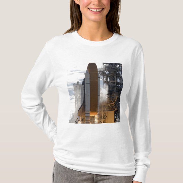 Space Shuttle Atlantis hiss av 15 T Shirt (Framsida)