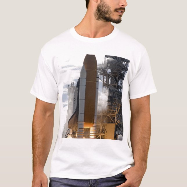 Space Shuttle Atlantis hiss av 15 T-shirt (Framsida)
